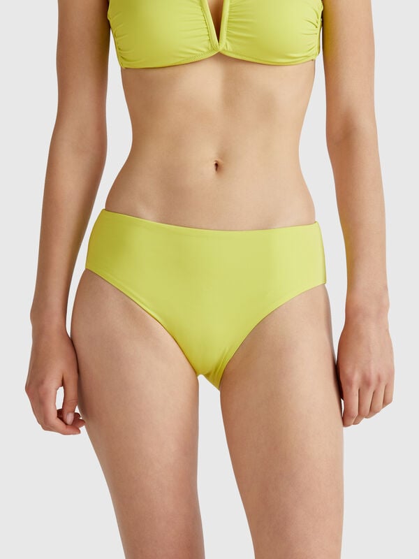 Cuecas de banho laterais altas em ECONYL® Mulher