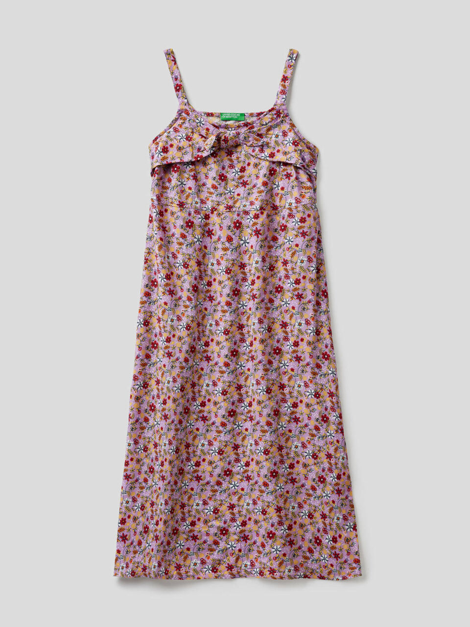 Vestido comprido com estampado floral image number null