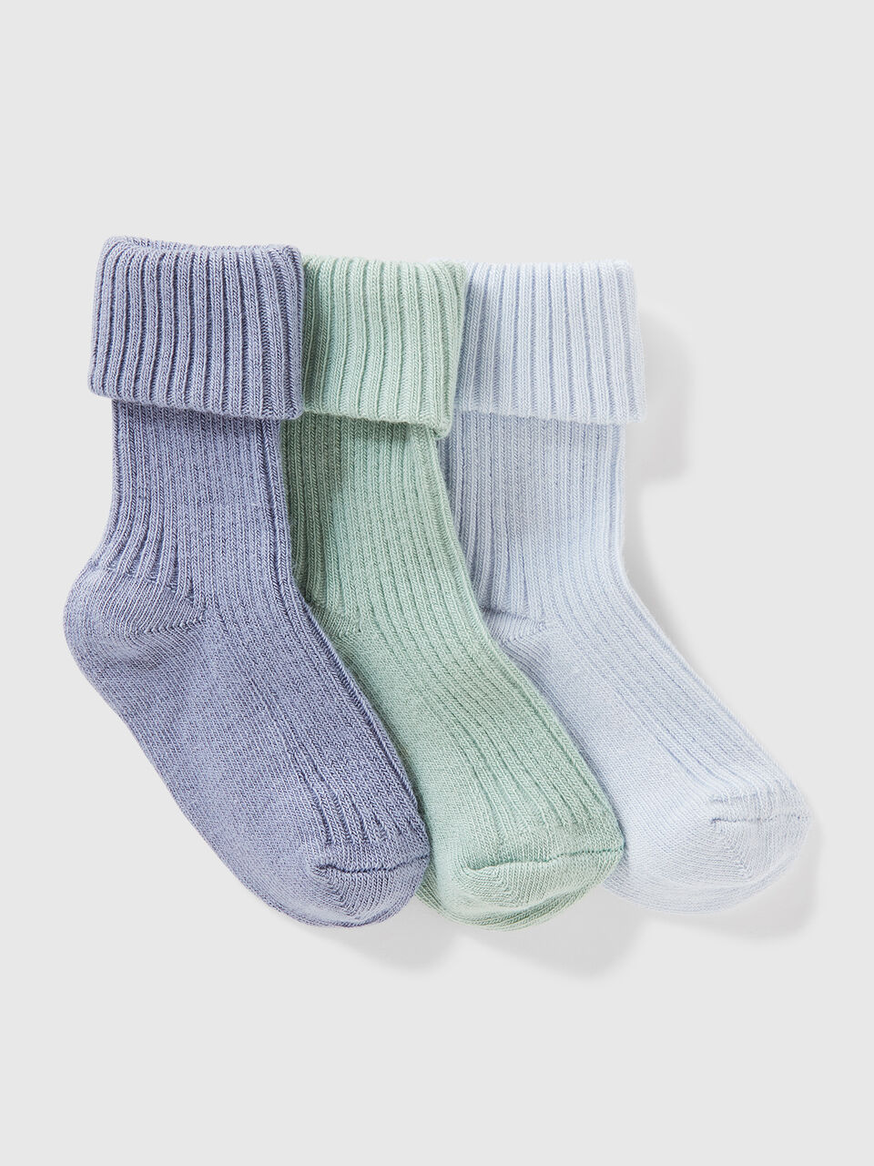 KNITTED SOCKS 3 PAIR Recém-nascido image number 1