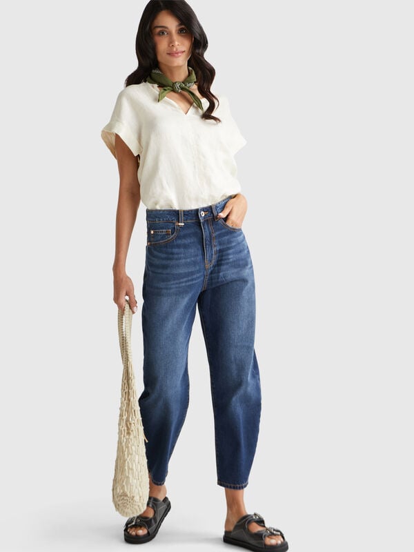 Jeans ballon fit Mulher
