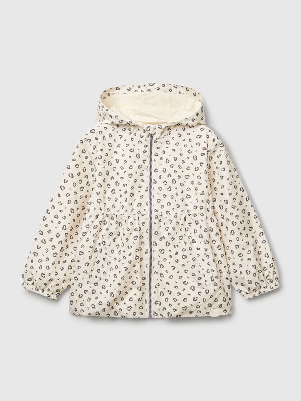 Jaqueta de nylon estampada Menina