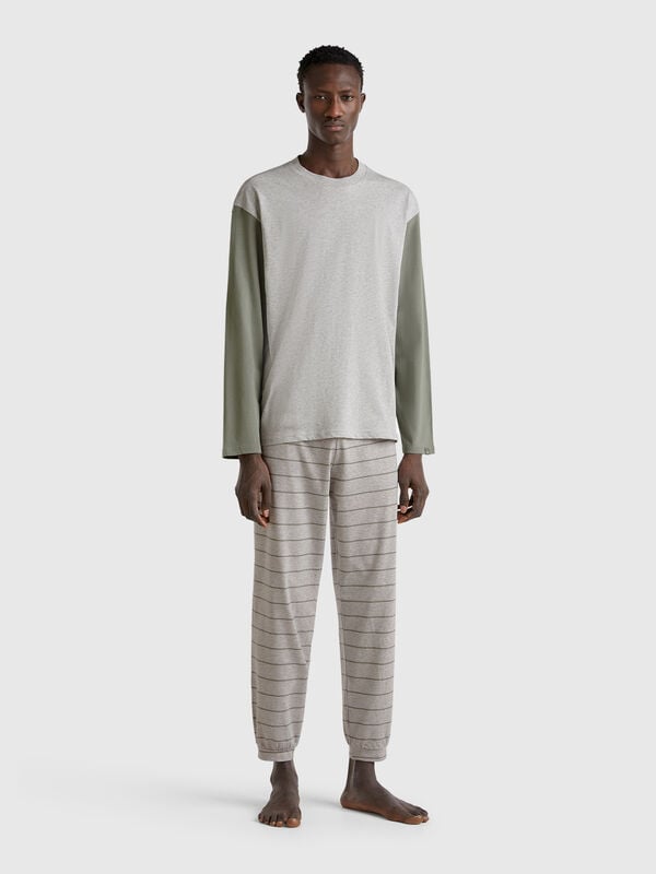 Pijama em algodão puro Homem