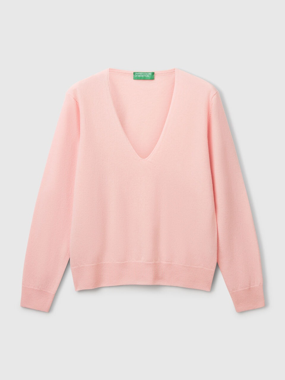 V NECK SWEATER L/S Mulher image number 1