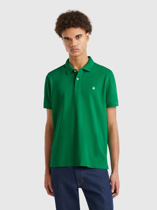 Polo regular fit verde Homem