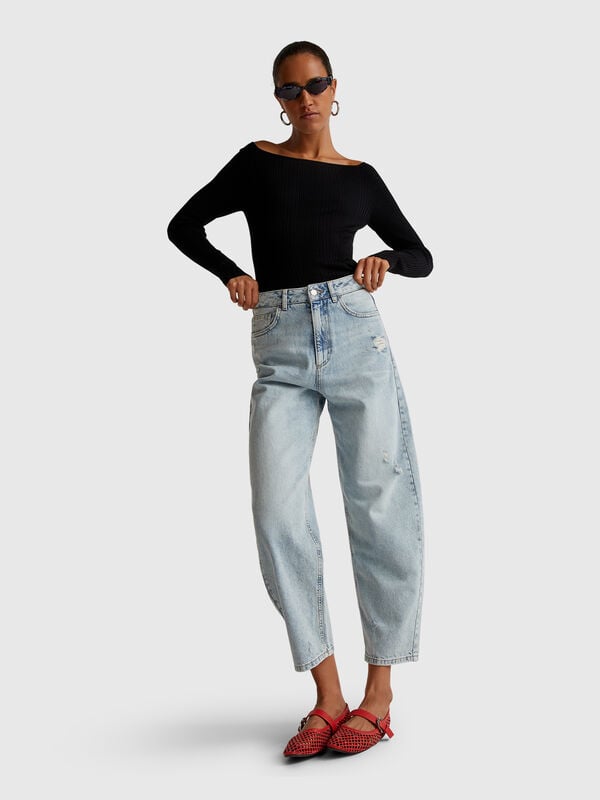 Jeans ballon fit Mulher