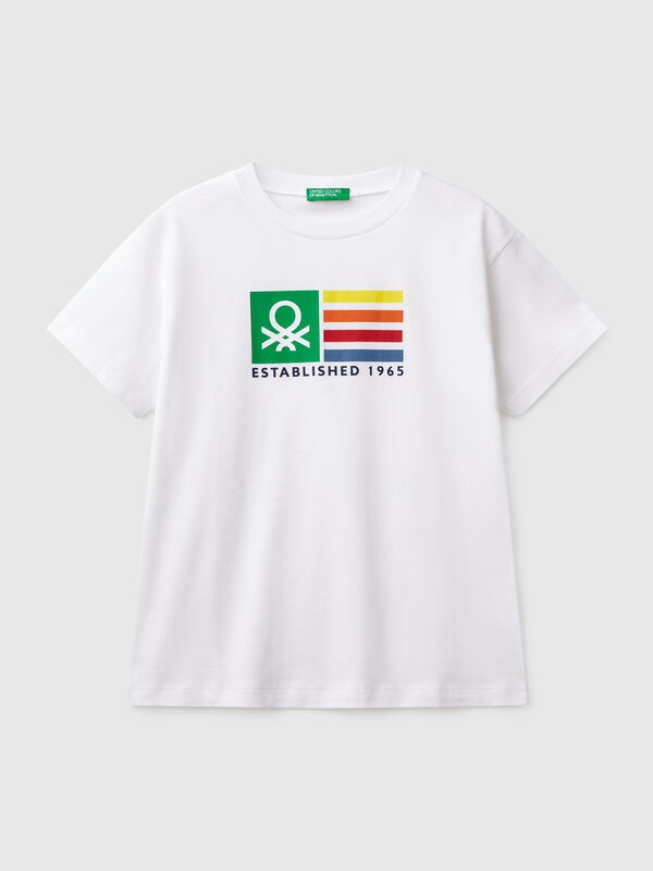 T-shirt de manga curta 100% algodão Menino