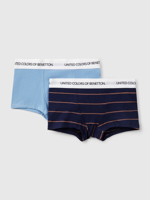Dois boxers em algodão stretch Menino