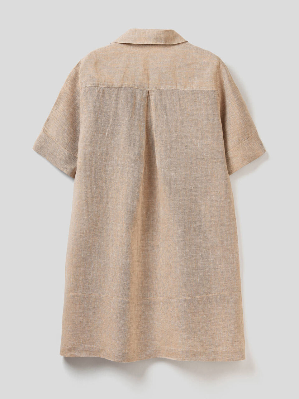 Vestido curto em 100% linho image number null
