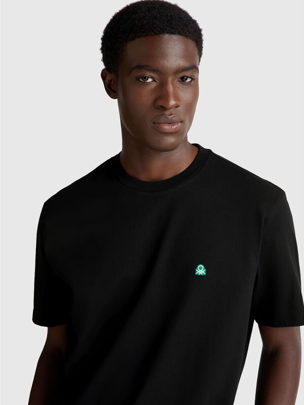 T-shirt básica de algodão  Homem