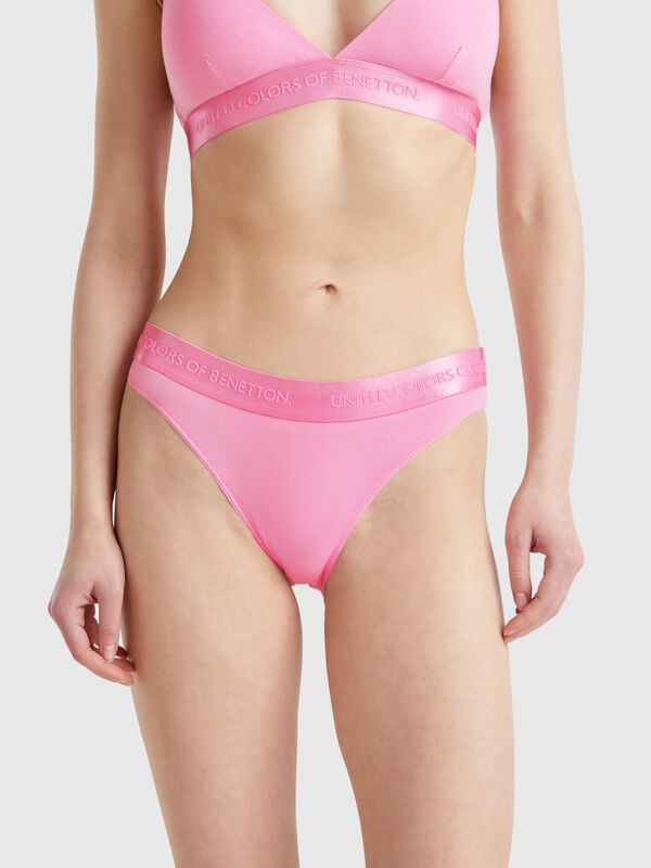 Slip em algodão orgânico stretch Mulher