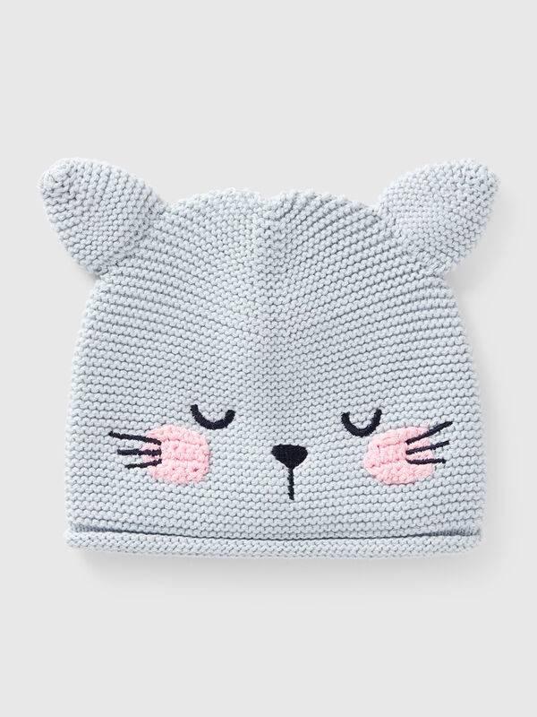 Gorro de tricot com aplicações Recém-nascido