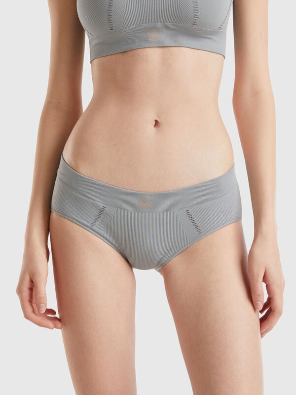 Culotte em mistura de nylon reciclado Mulher