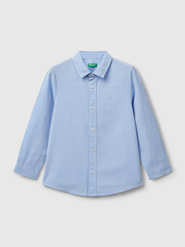 Camisa clássica em algodão puro Menino