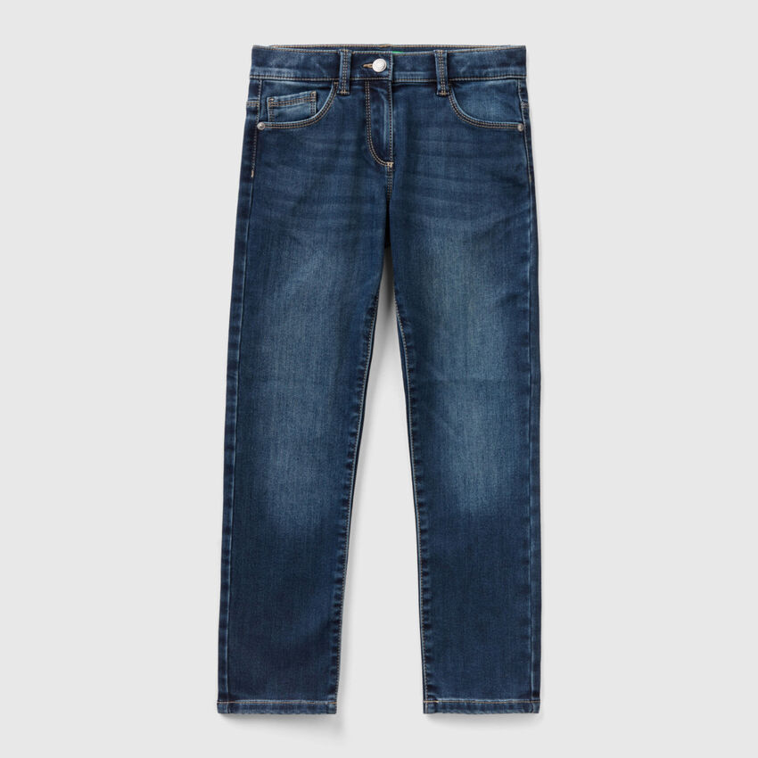 Jeans térmicos slim fit - Azul-Marinho