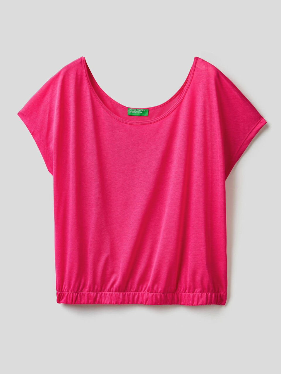Blusa fluida com decote redondo image number 1