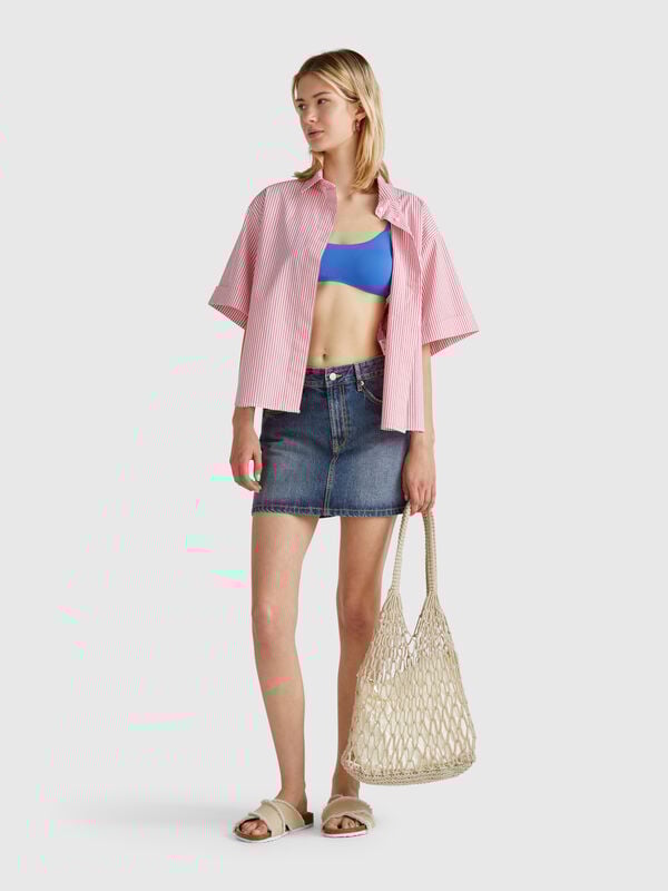 Minissaia jeans Mulher