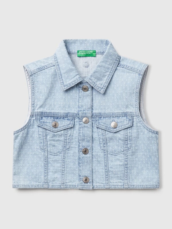 Colete de jeans Menina