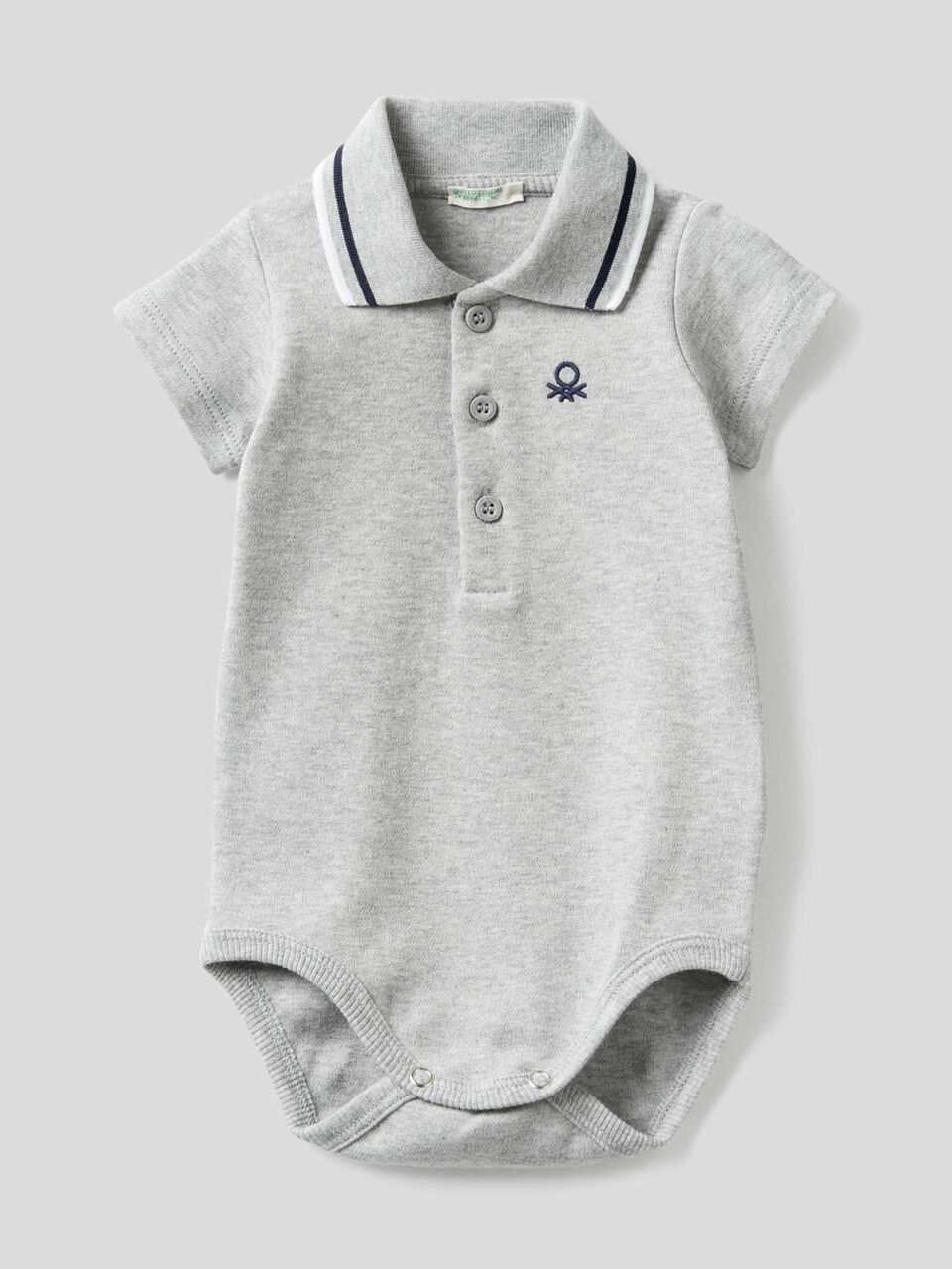 Body polo em algodão orgânico image number 1