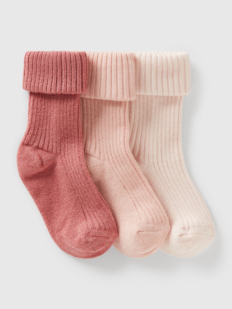 KNITTED SOCKS 3 PAIR Recém-nascido image number 1