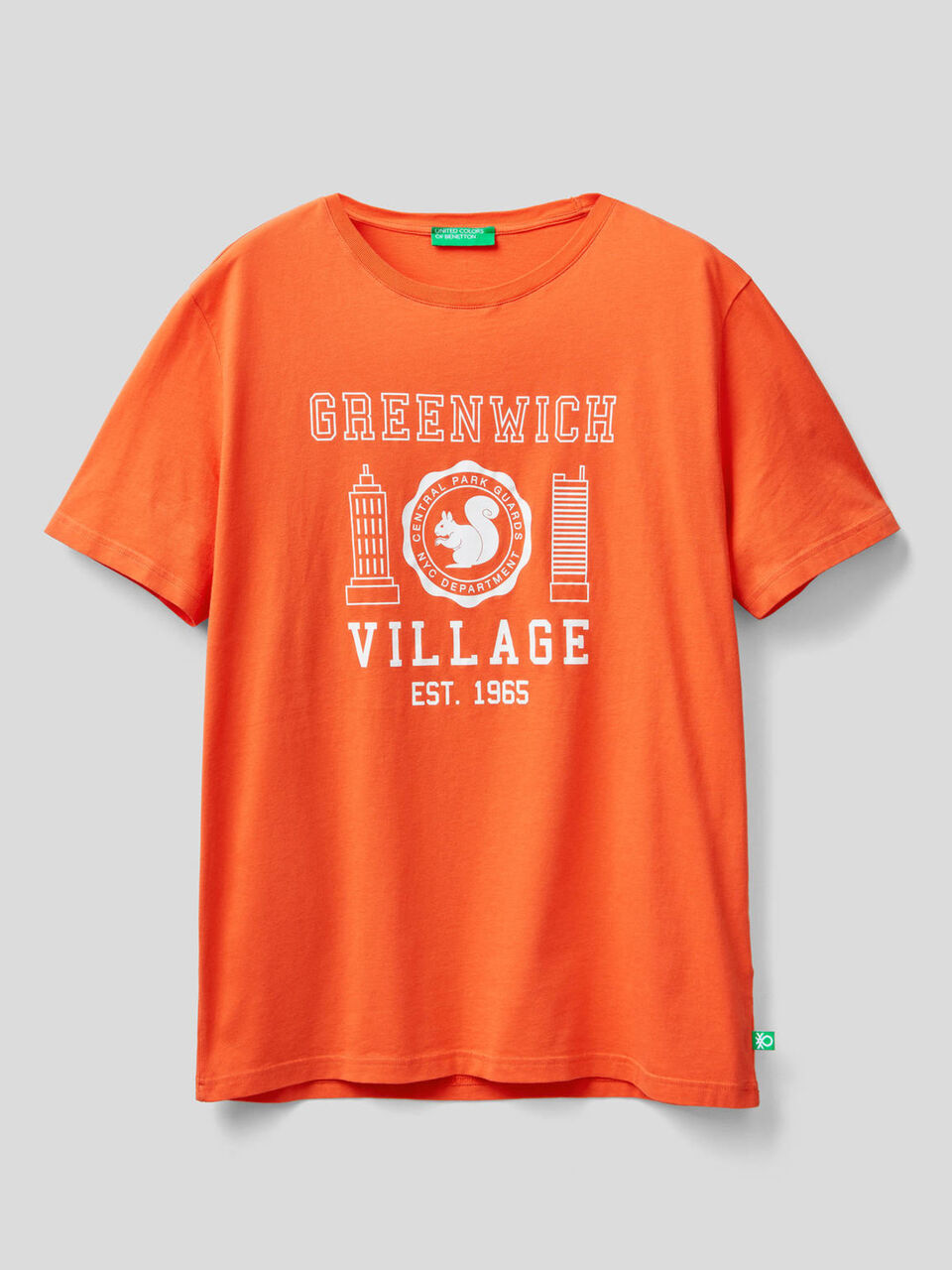 T-shirt com estampa em 100% algodão orgânico image number 1