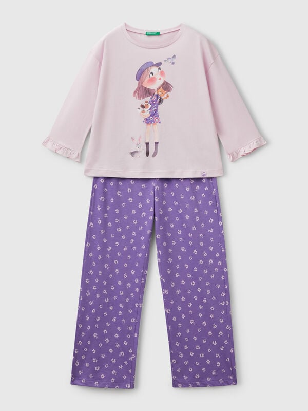 Pijama com estampa boneca Menina
