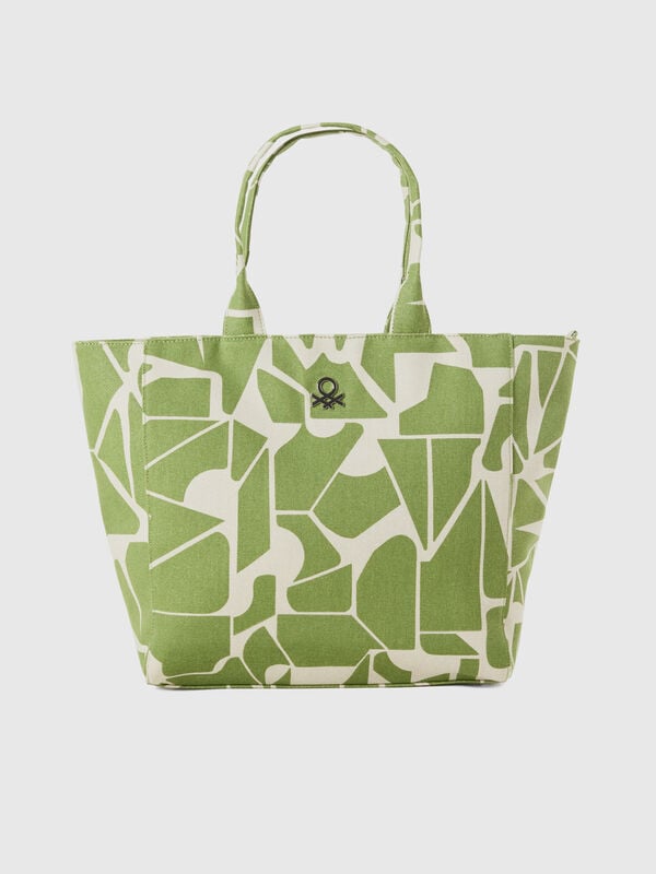 Tote bag com padrão geométrico Mulher