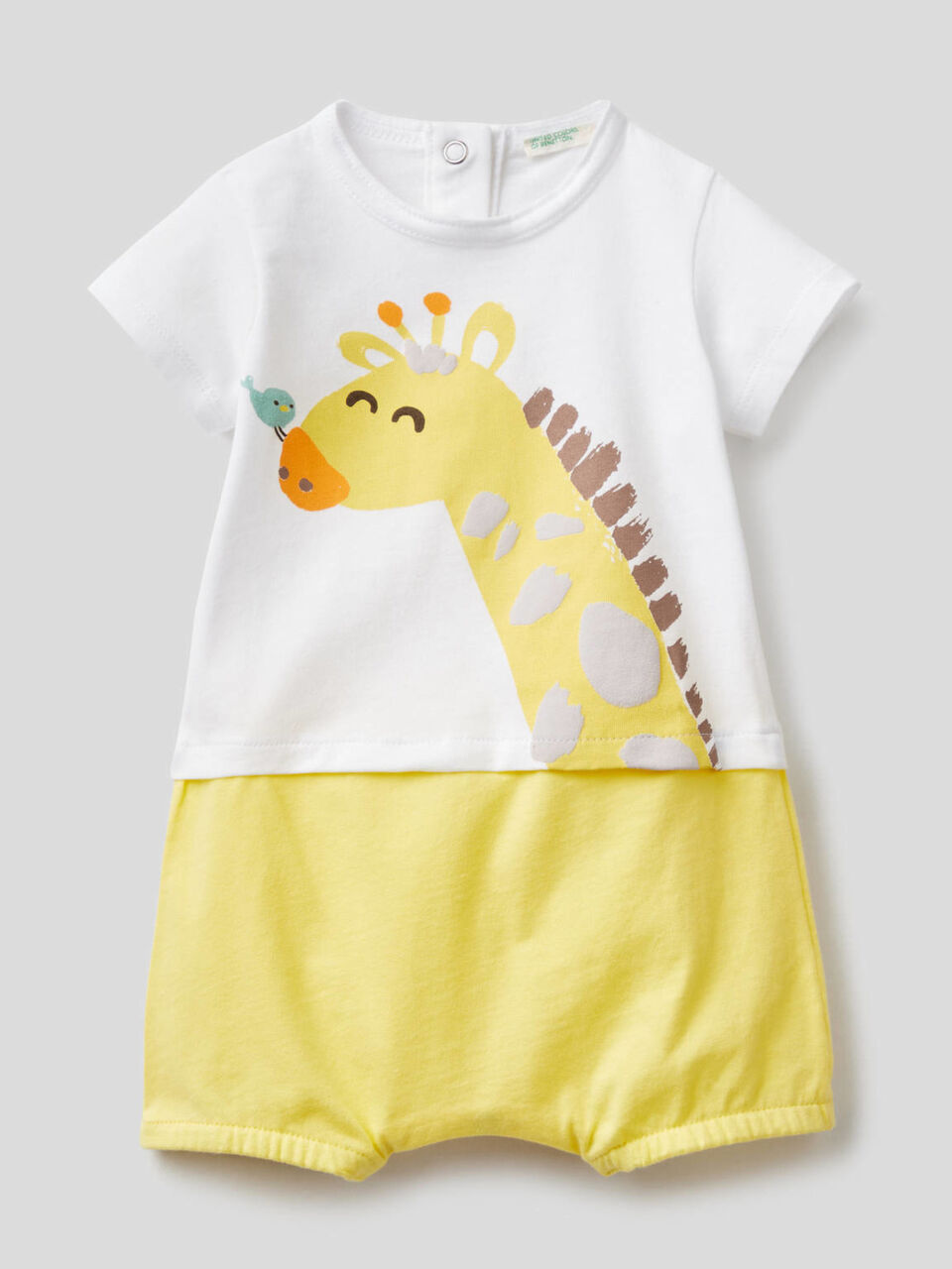 Babygrow curto em algodão orgânico image number 1