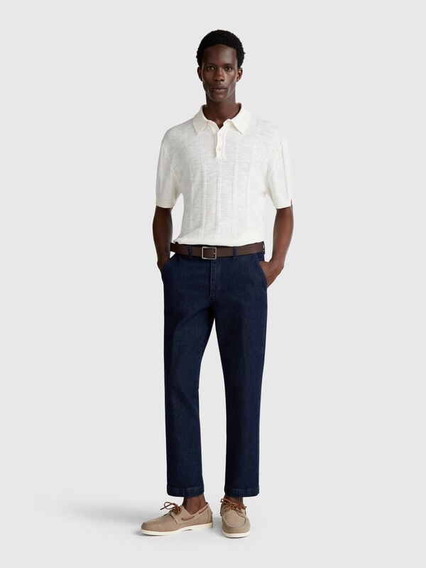 Jeans chino slim fit Homem