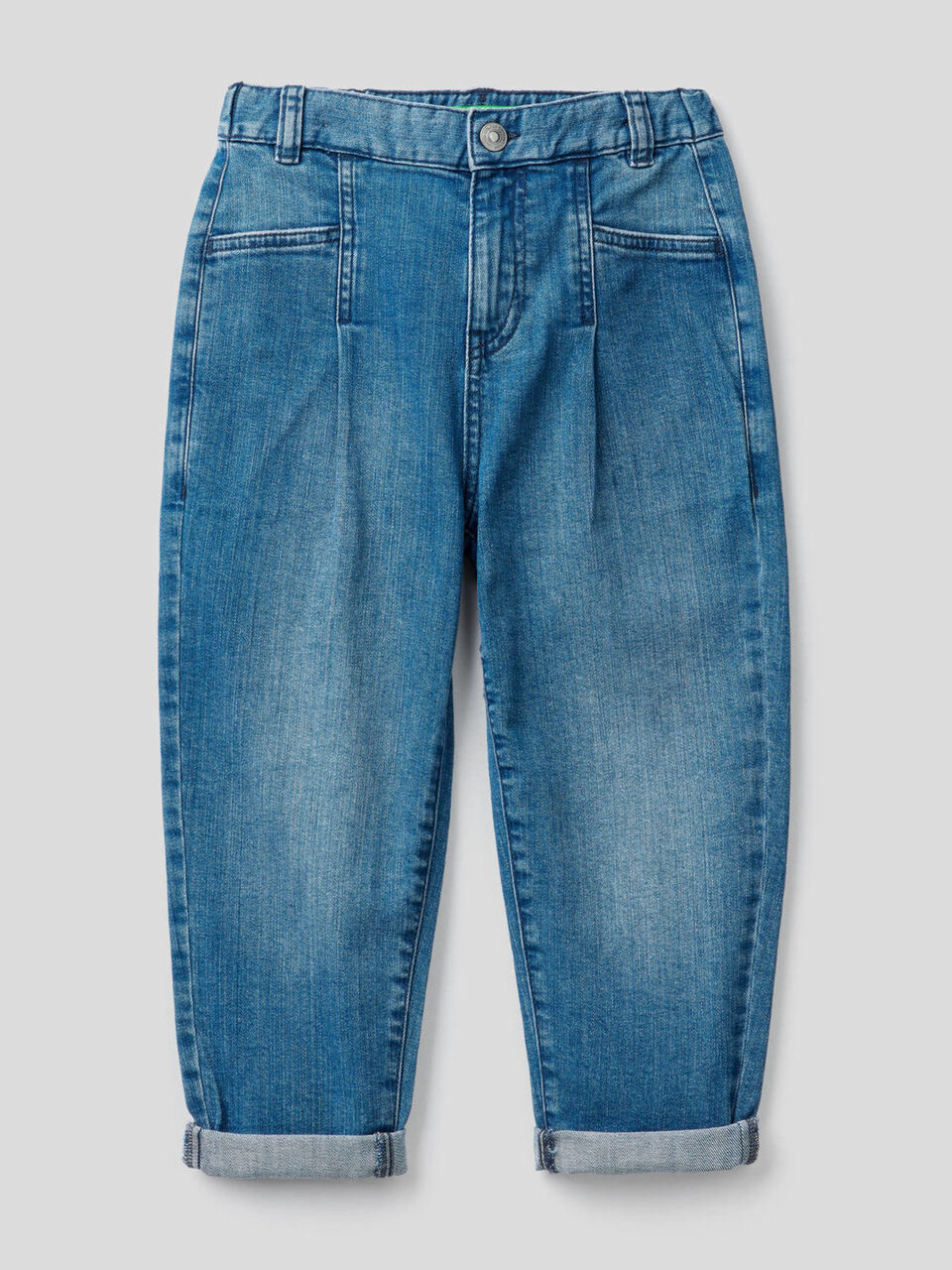 Jeans slouchy em algodão stretch image number 1