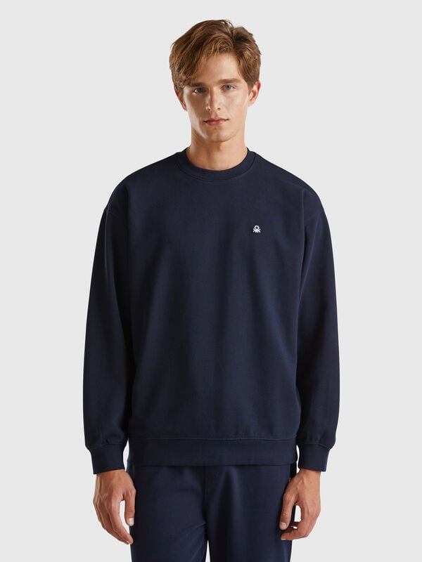 Sweat com patch logótipo Homem
