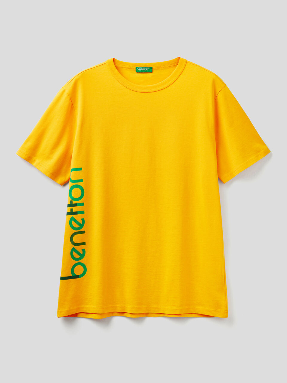 T-shirt estampa logo em algodão orgânico image number 1