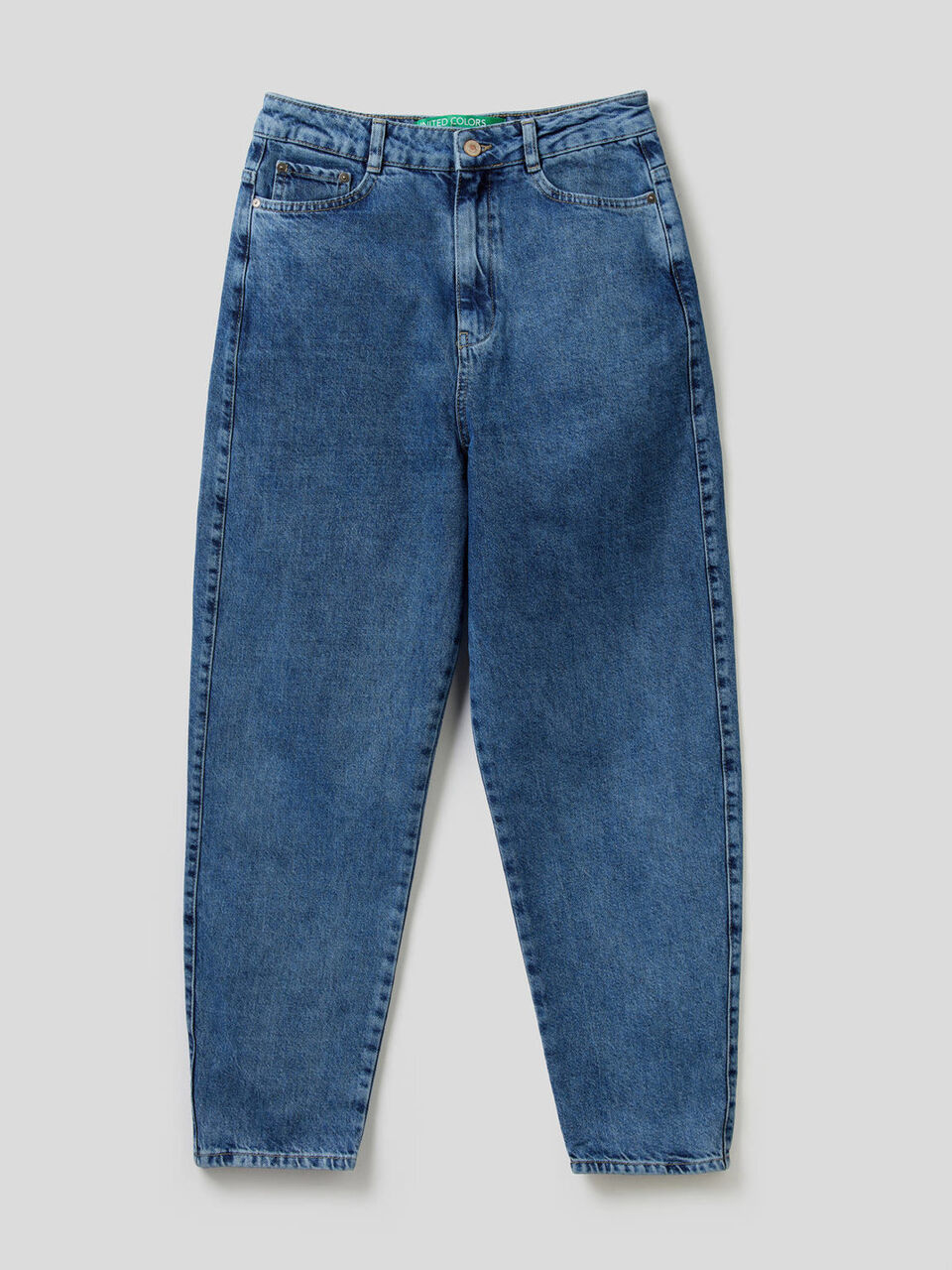 Jeans carrot fit em denim 100% algodão image number 1