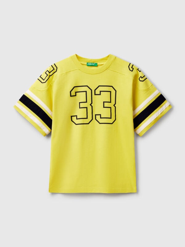 T-shirt de manga curta com estampa Menino