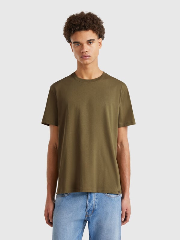 T-shirt verde militar Homem