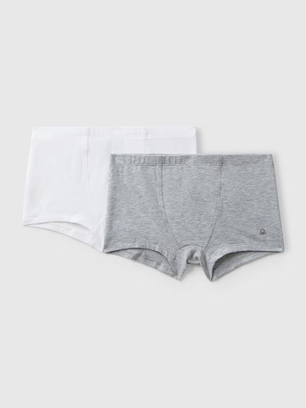 Dois boxers em algodão elástico Menino