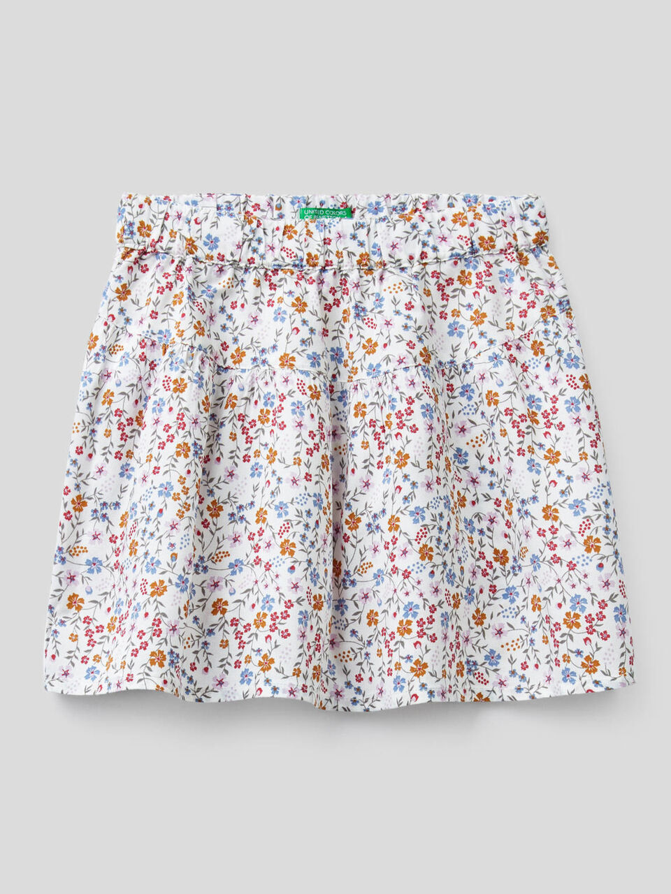 Saia fluida com estampado floral image number 1