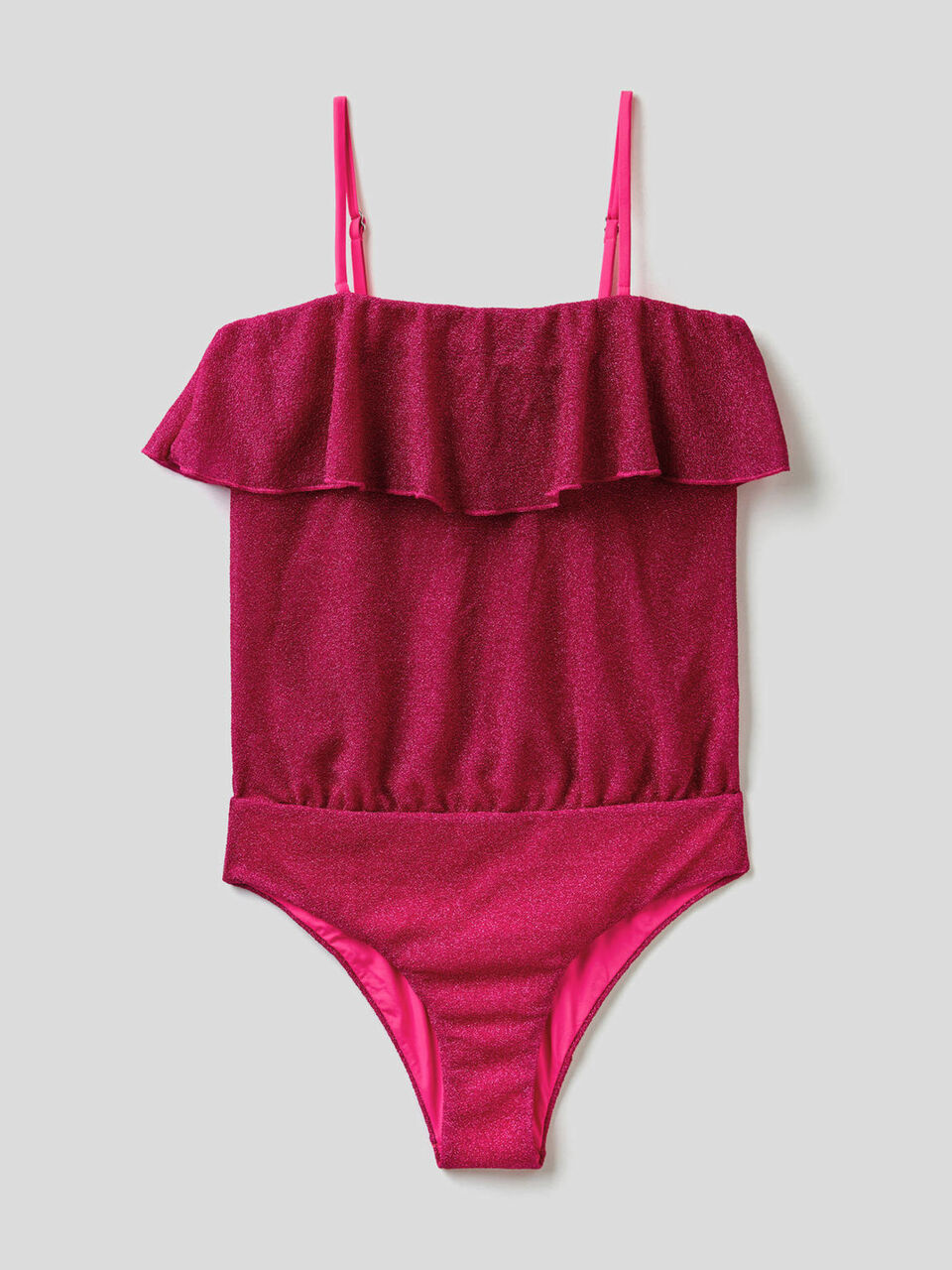 Fato de banho em lurex com folho image number 1