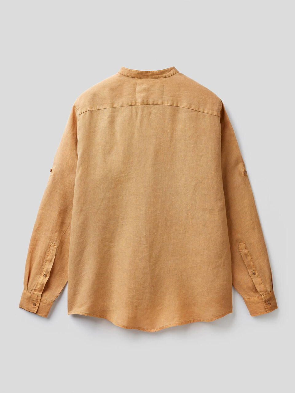 Camisa gola coreana 100% linho image number 2