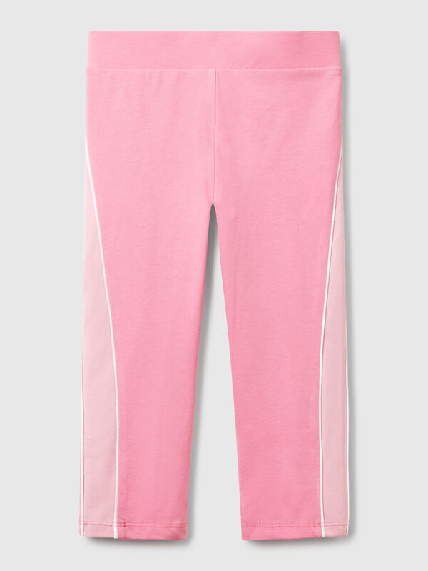 Leggings desportivas com listra Menina