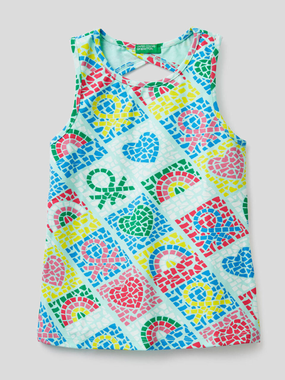 Top estampado em algodão stretch image number null
