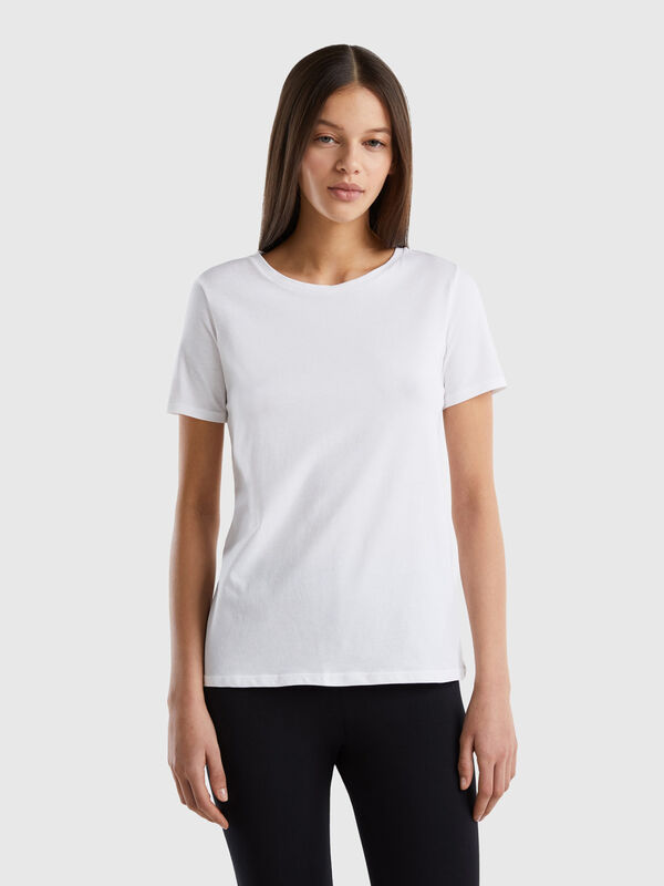 T-shirt em algodão orgânico super stretch Mulher