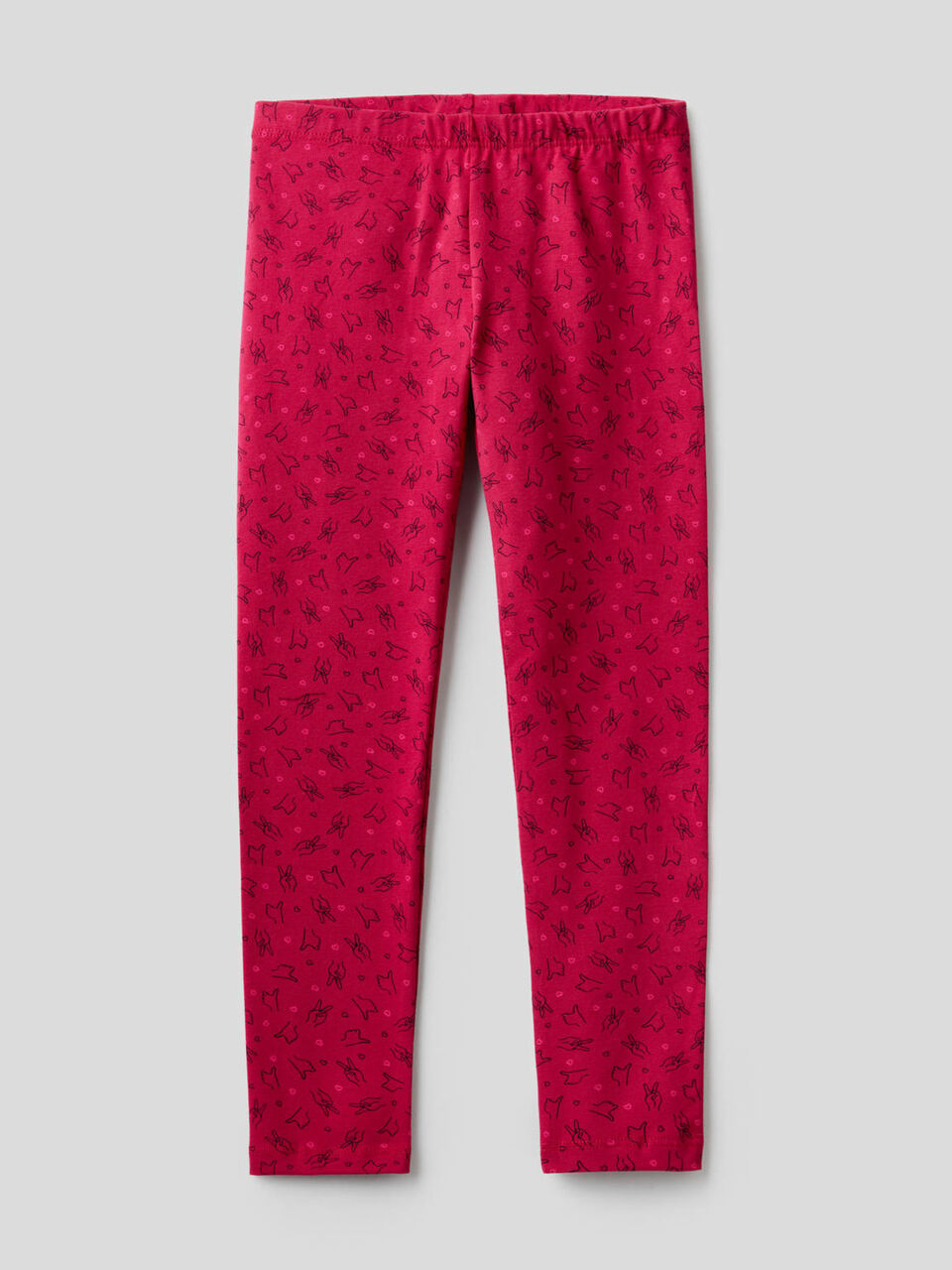 Leggings estampadas em algodão stretch image number 1
