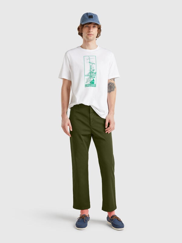 Chinos straight fit Homem