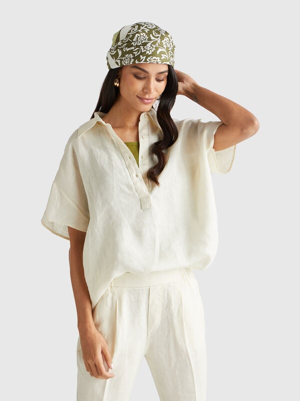 Blusa em linho puro Blusa em linho puro Mulher