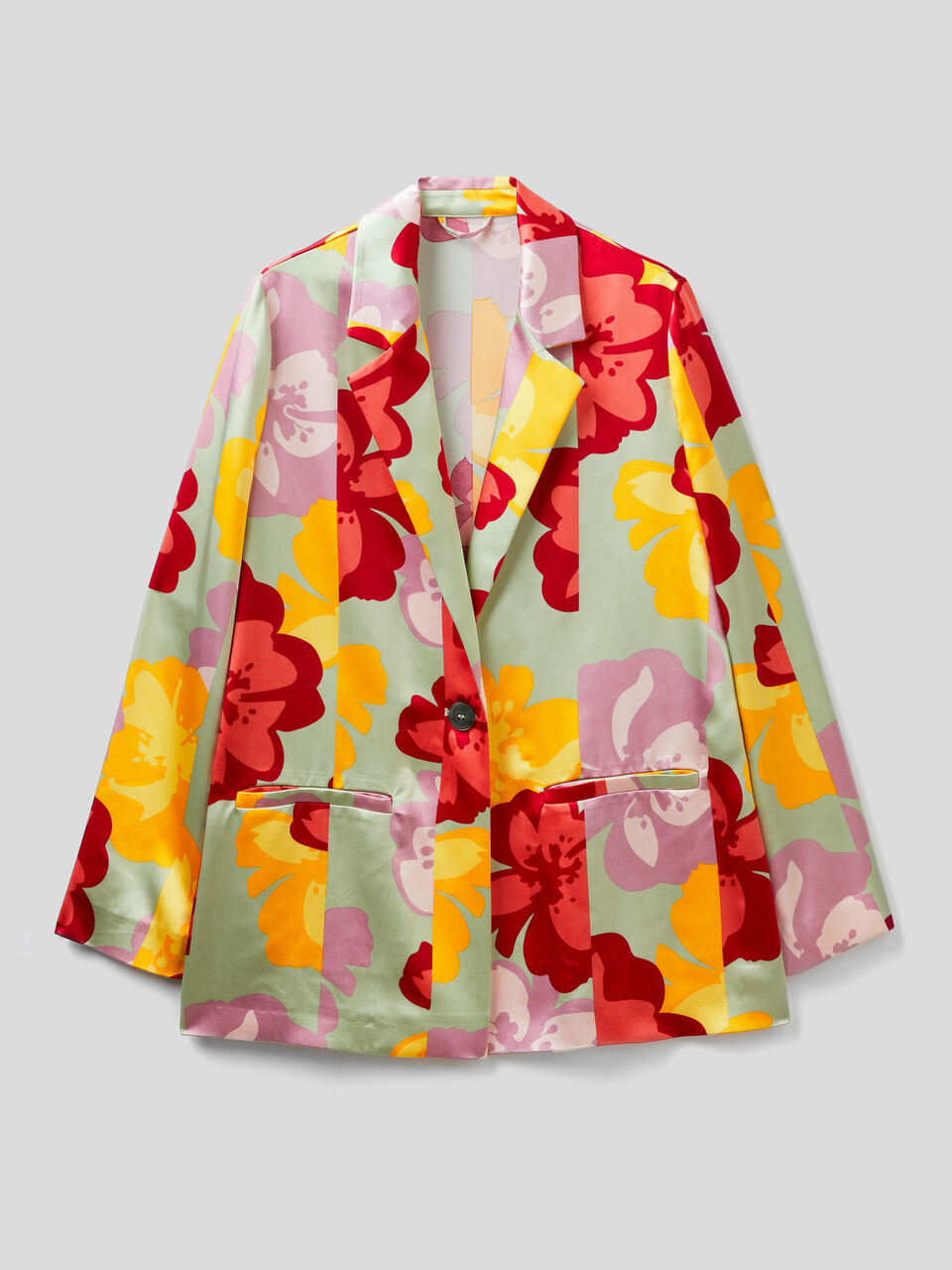 Blazer comprido às flores image number 1