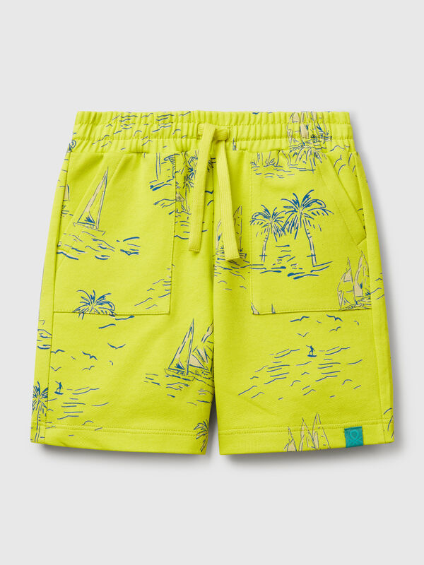 Shorts com estampa marítima Menino