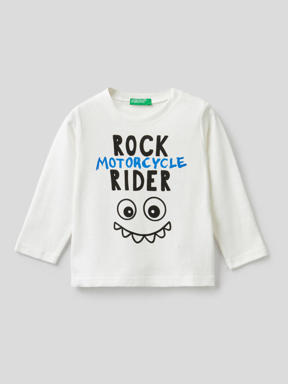 T-shirt de manga comprida com estampa slogan image number 1