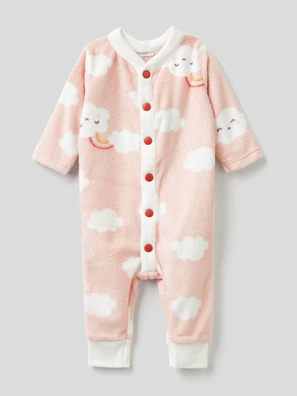 Babygrow padrão em tecido polar macio image number 1