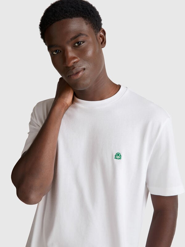 T-shirt básica de algodão  Homem