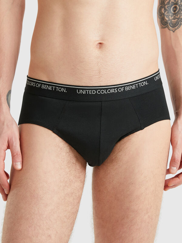 Slip em algodão stretch Homem